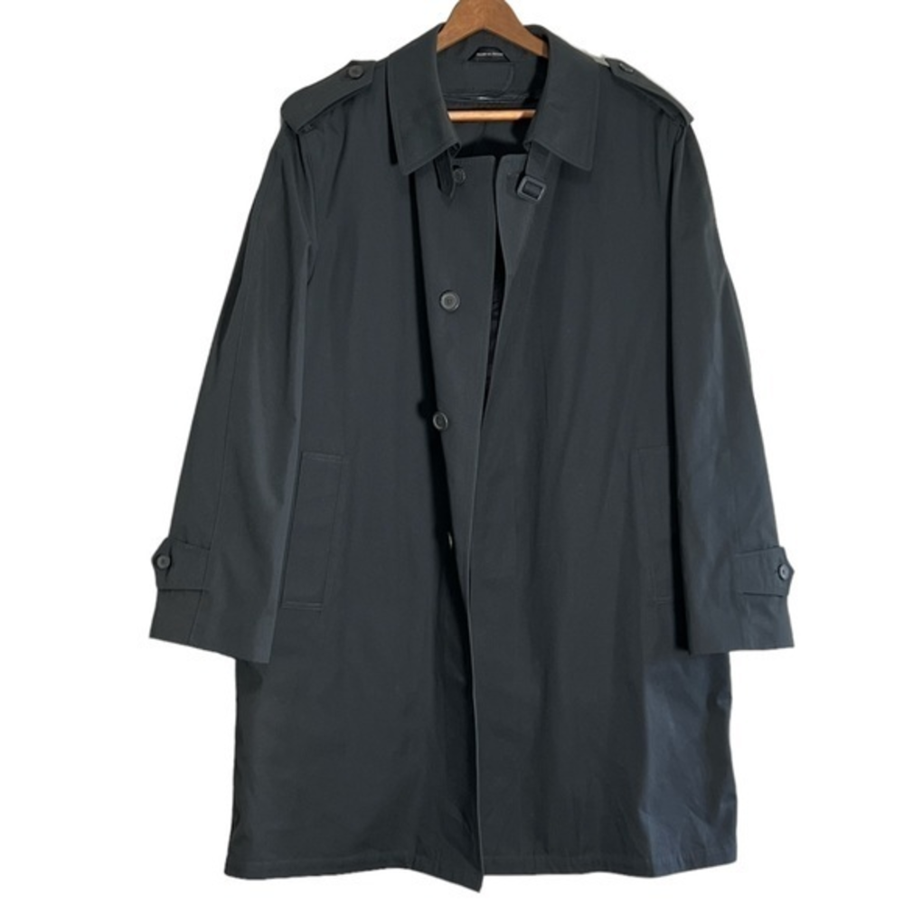 The All Weather‎ Coat Men's Water Resistant Trench Style Coat Sz. 42 Short